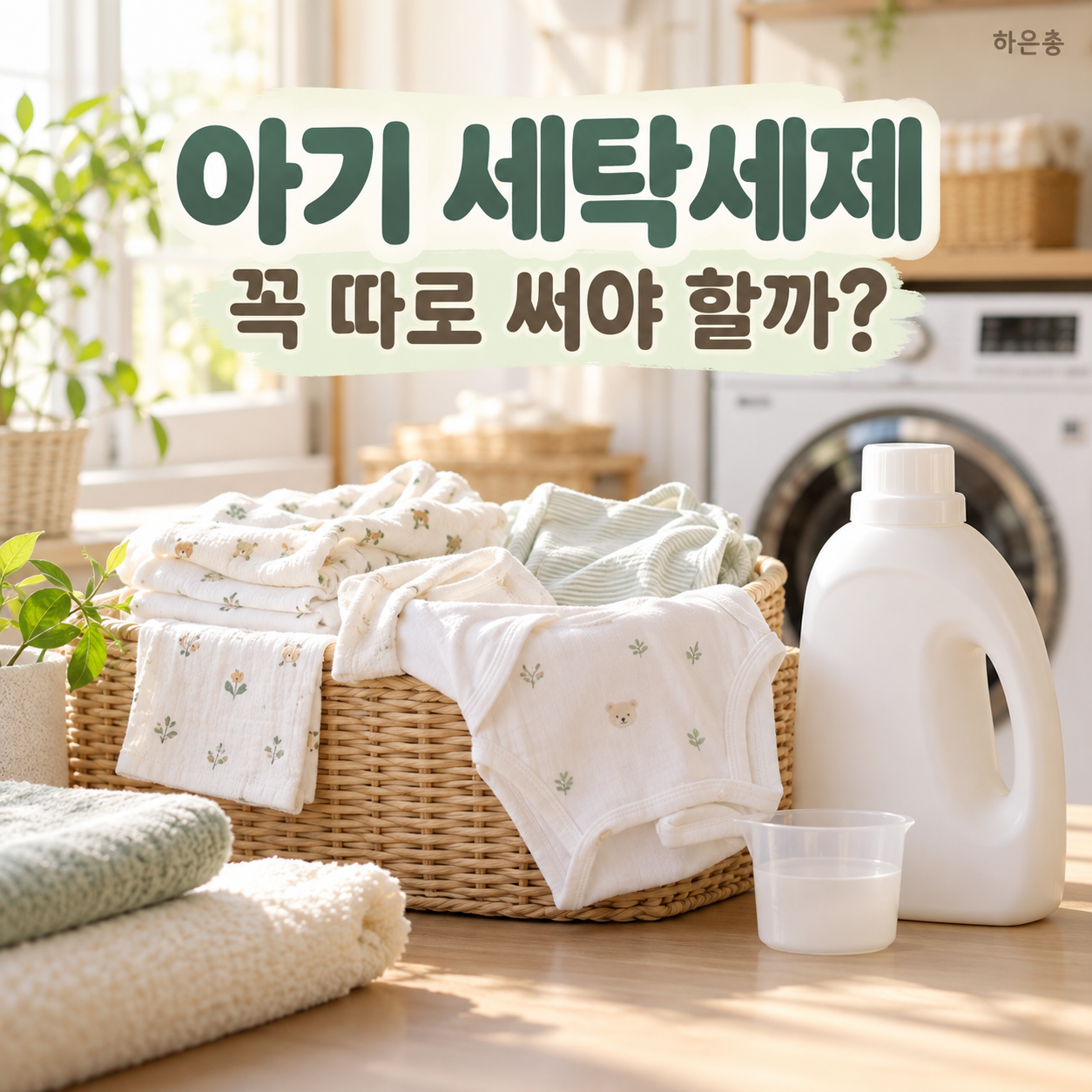 아기 세탁세제 꼭 따로 써야 할까? 일반 세제와 선택 기준 비교